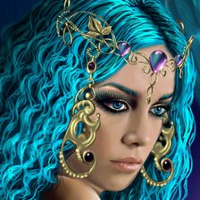 Схема вышивки «нимфа морская»