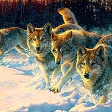 Схема вышивки «В лучах заката»