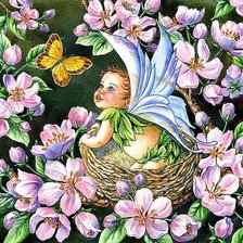 Схема вышивки «Рождение ангела»