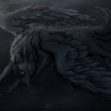 Схема вышивки «крылья ночи»