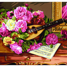 Схема вышивки «Музыкальный натюрморт»