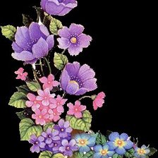 Схема вышивки «цветы»