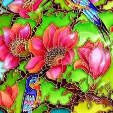 Схема вышивки «Птички»