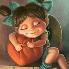 Схема вышивки «девочка»