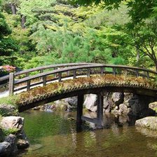 Схема вышивки «Мостик в саду»