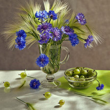 Схема вышивки «деревенский натюрморт»