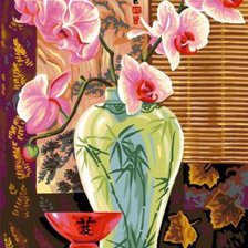 Схема вышивки «Орхидея»