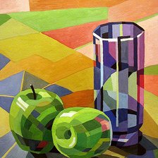 Схема вышивки «Натюрморт с яблоками»