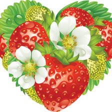 Схема вышивки «клубничка»