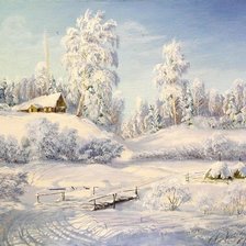 Схема вышивки «Зимушка»