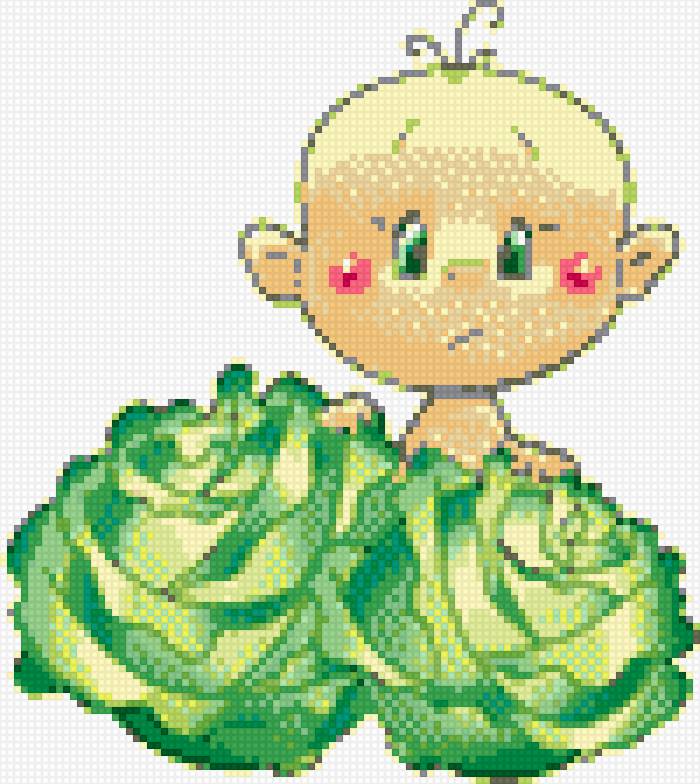 Мальчик с капустой - предпросмотр