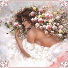 Схема вышивки «женщина»