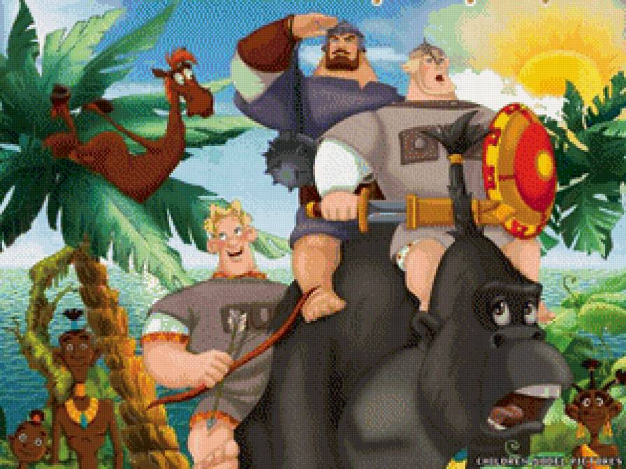 три богатыря - три богатыря, мультики - предпросмотр