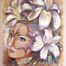 Схема вышивки «Женщина»