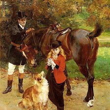 Схема вышивки «маленькая всадница»