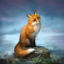 Схема вышивки «Лисичка»