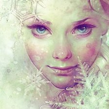 Схема вышивки «Снегурочка»