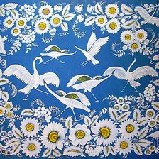 Схема вышивки «Журавли»