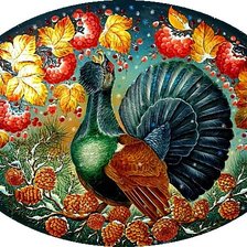 Схема вышивки «Глухарь»