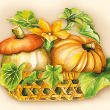 Схема вышивки «Натюрморт с тыквой»
