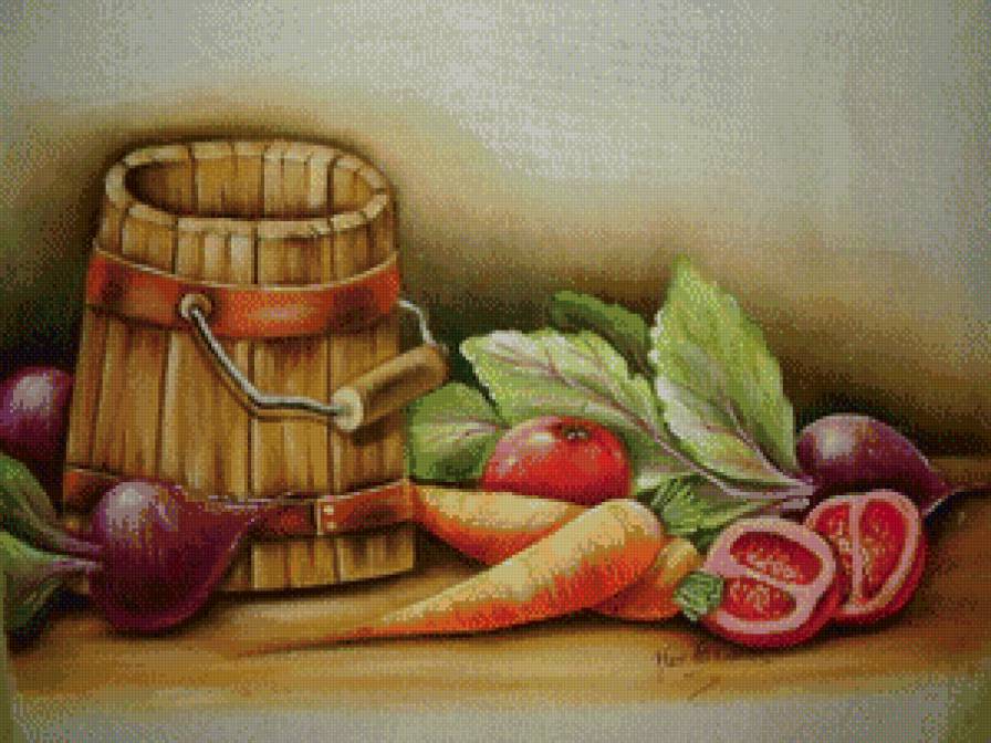 Натюрморт с овощами - овощи, натюрморт - предпросмотр