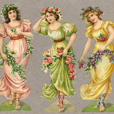 Схема вышивки «Три нимфы»