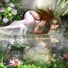 Схема вышивки «отражение»