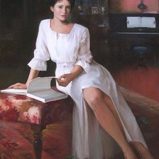 Схема вышивки «Муза»