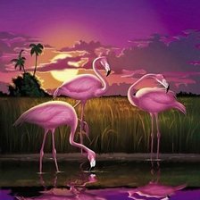 Схема вышивки «закат»