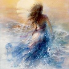 Схема вышивки «девушка»