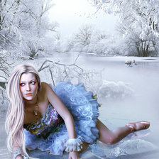 Схема вышивки «балерина»