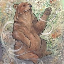 Схема вышивки «добрый мишка»