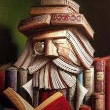 Схема вышивки «книжный дед»