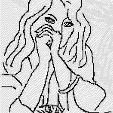 Схема вышивки «девушка»