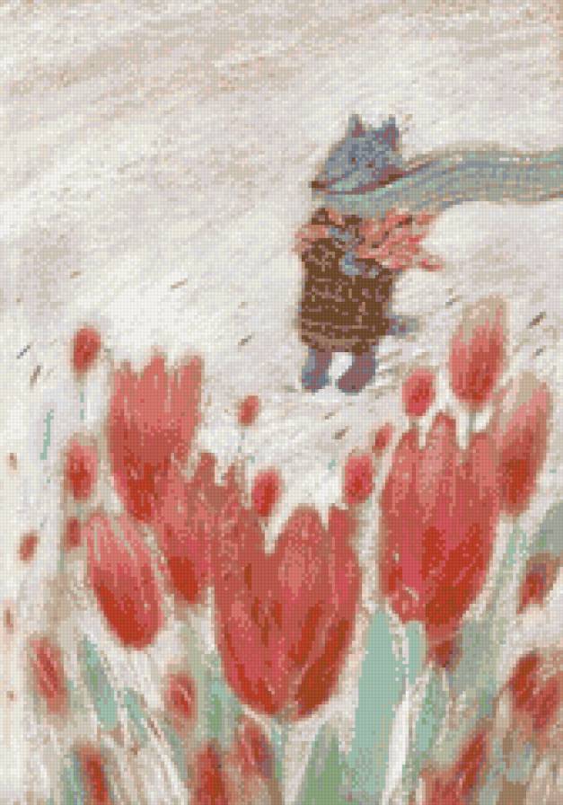 поле тюльпанов - сказка, поле, цветы, тюльпаны - предпросмотр