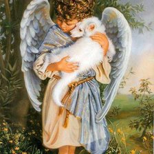 Схема вышивки «ангелочек»