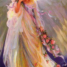 ангел с розами