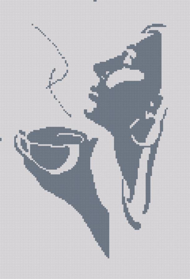 Аромат кофе - кофе, монохром, люди - предпросмотр