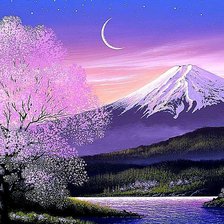 Схема вышивки «Фудзияма»