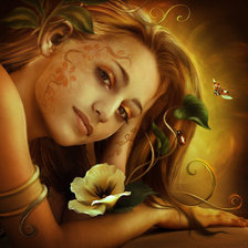 Схема вышивки «девушка»