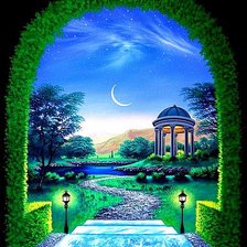 Схема вышивки «Беседка»