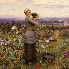 Схема вышивки «Цветочница2»