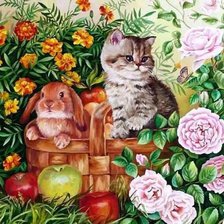 Схема вышивки «на прогулке»