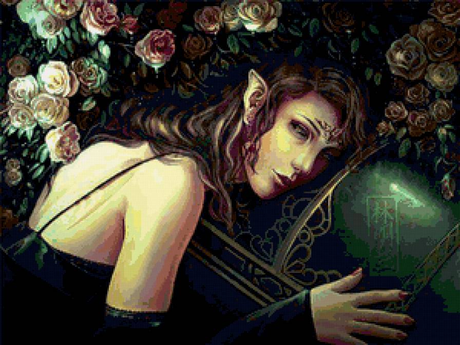 эльф - эльф, фэнтези, девушка - предпросмотр