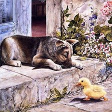 Схема вышивки «Встреча»