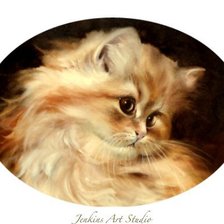 Схема вышивки «Котик»