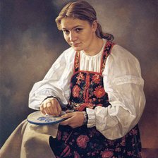 Вышивальщица