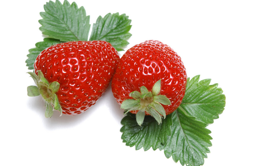 Пара клубничек - ягоды, натюрморт, фрукты - оригинал