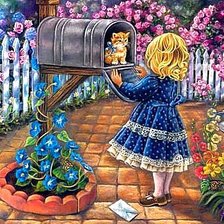 Схема вышивки «Неожиданная посылка»