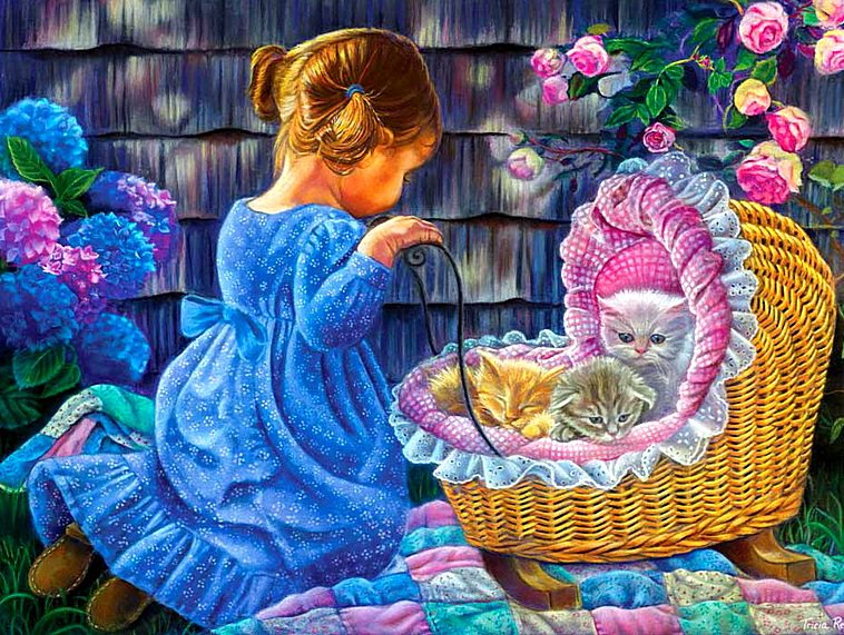 Маленькая мама - дети, малыши - оригинал